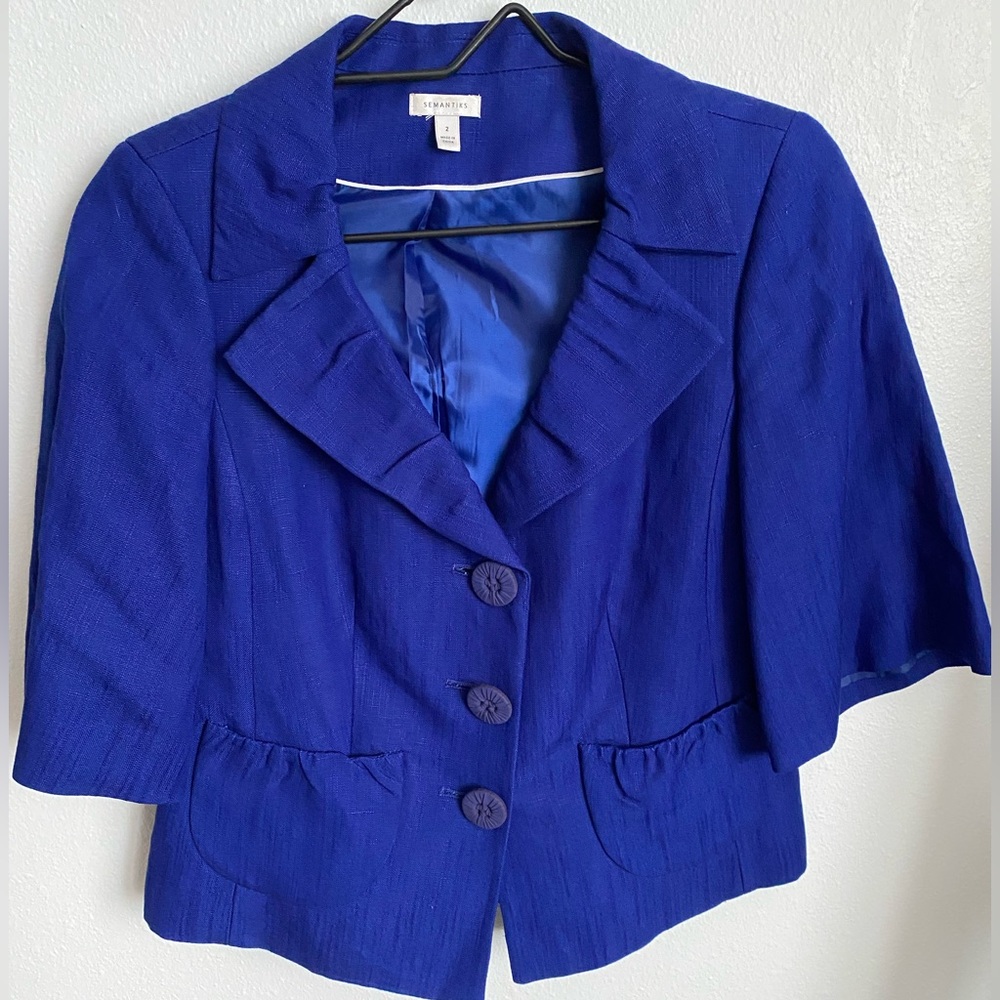 Semantiks Colbalt blazer, size 2